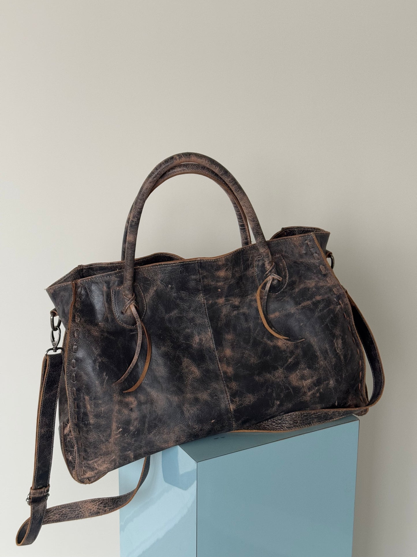 Leather Bed Stu Tote