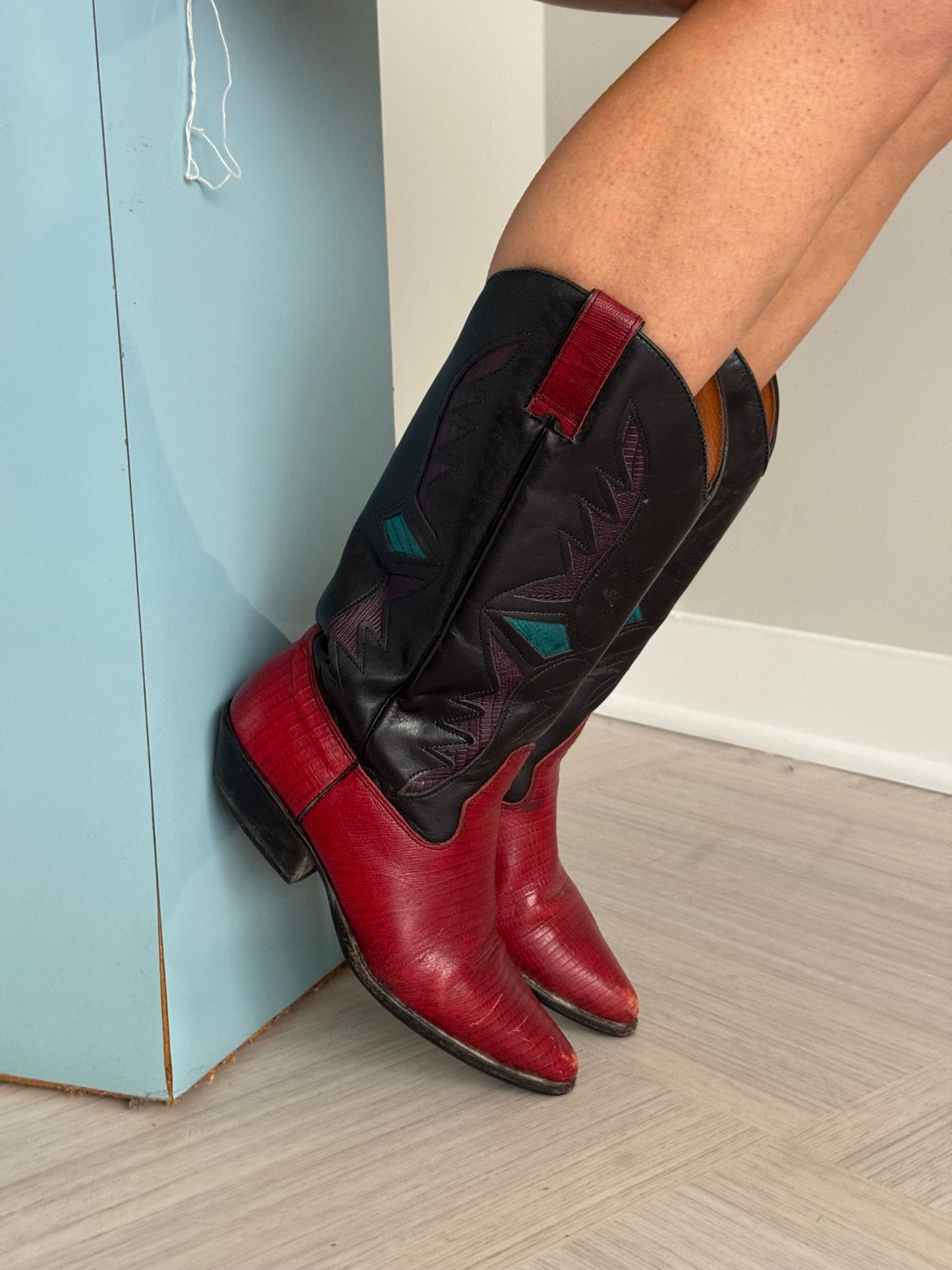 Multi-Colored Cowboy Boots