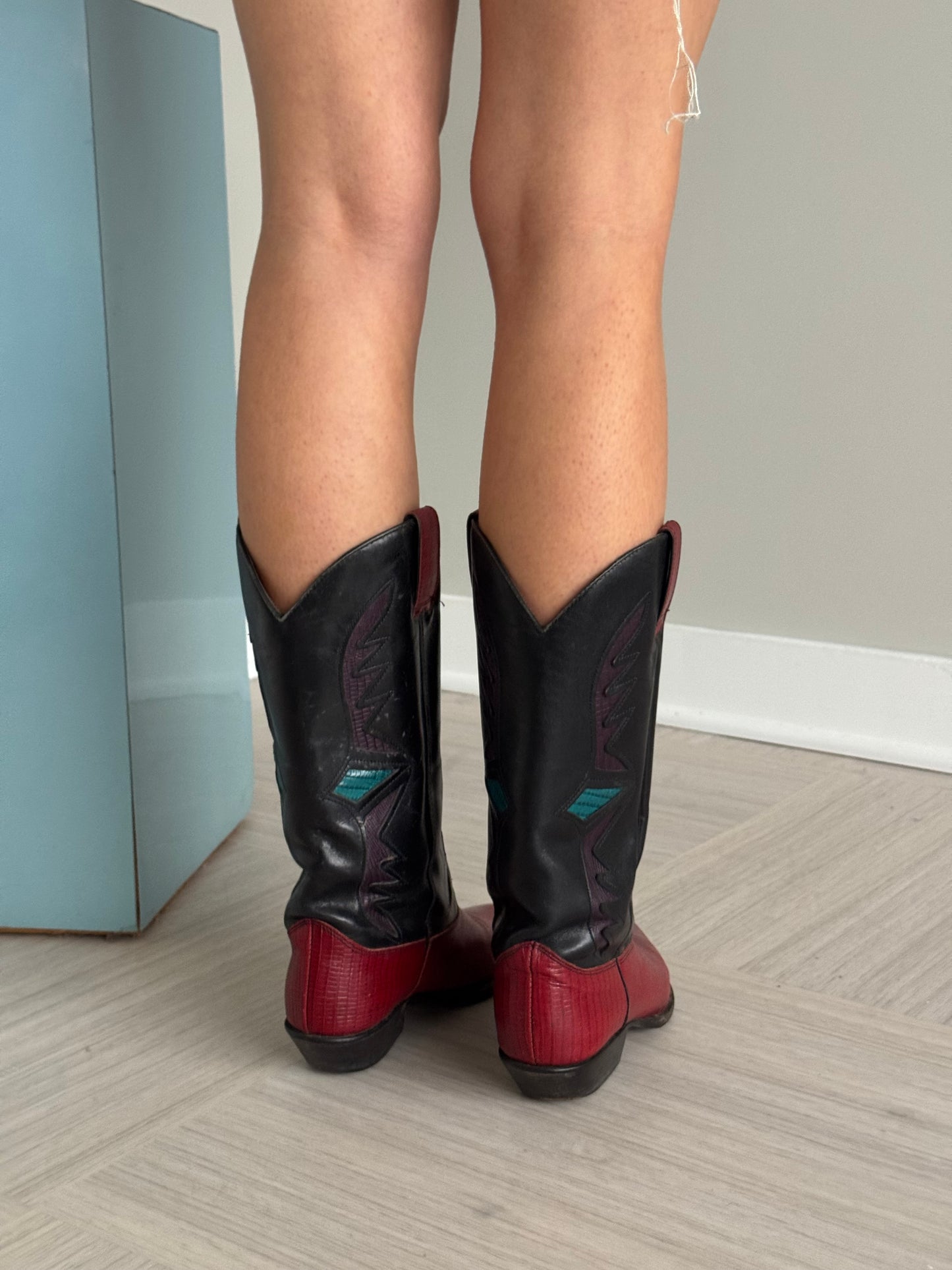 Multi-Colored Cowboy Boots