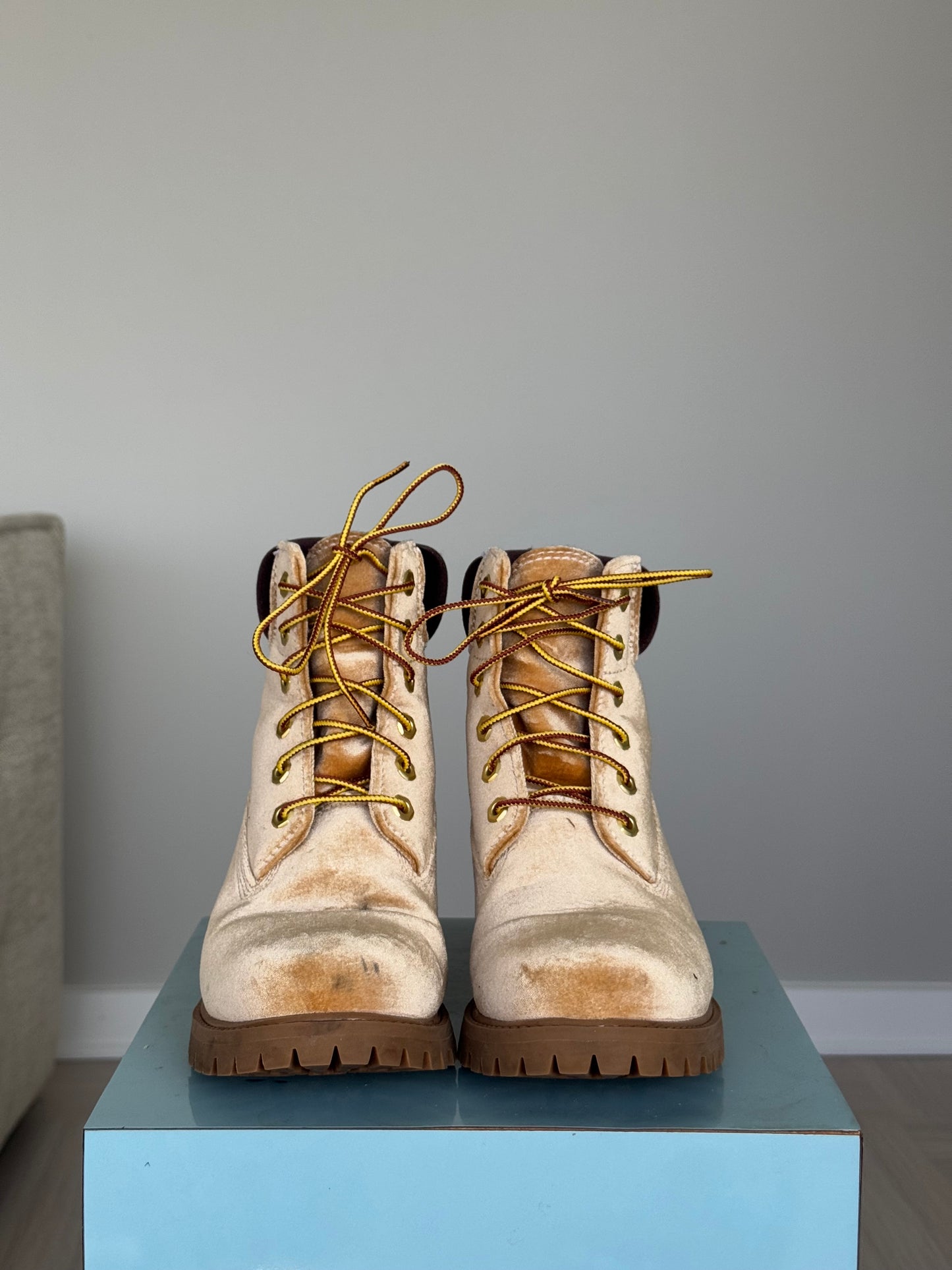 Off White x Timberland Combat Boots