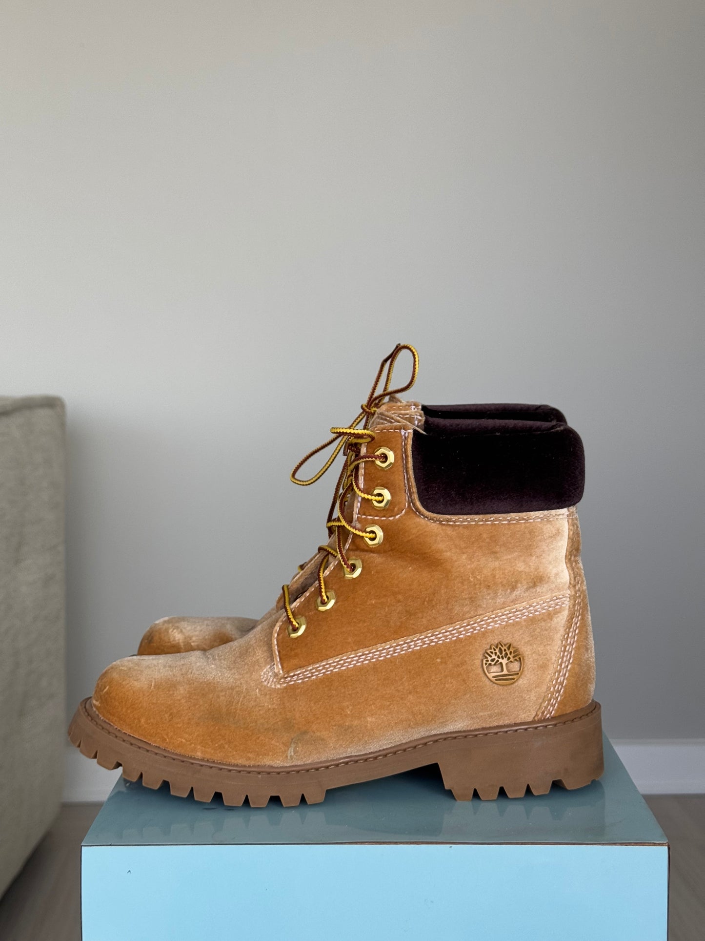 Off White x Timberland Combat Boots